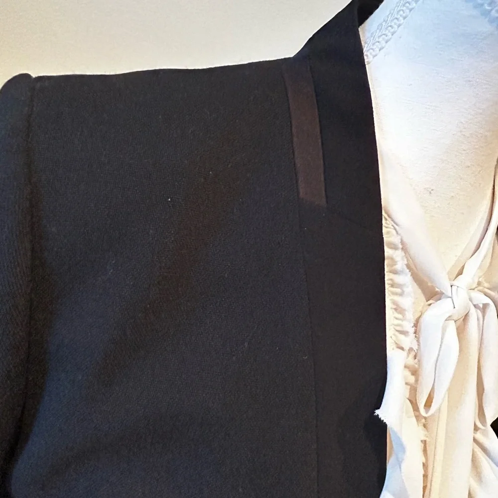 ISABEL MARANT No 1501 Crop Virgin Wool with Tuxedo Trim Blazer Black Women - Picture 7 of 16